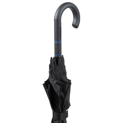 Зонт-трость с цветными спицами Color Style ver.2, синий с черной ручкой
