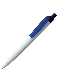 Ручка шариковая Prodir QS01 PMT-T, бело-синяя
