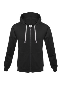 Толстовка на молнии с капюшоном Unit Siverga, черная