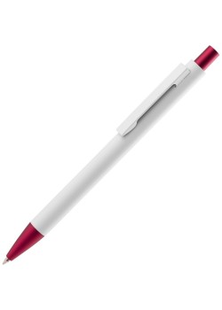 Ручка шариковая Chromatic White, белая с красным