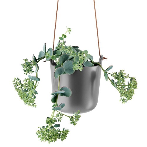 Горшок для растений Flowerpot, подвесной, серый