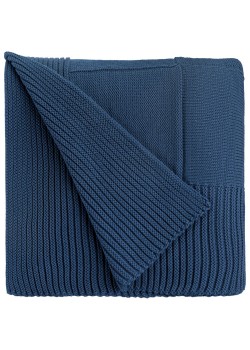 Плед Chess Queen, ver.2, синий меланж