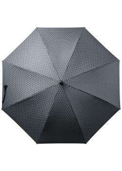 Зонт-трость Alessio, черный с серым