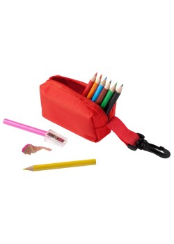 Набор Hobby с цветными карандашами и точилкой, красный