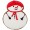 Печенье Sweetish Snowman, красное