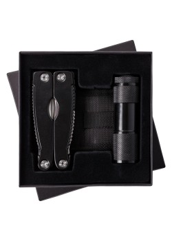 Набор Handmaster: фонарик и мультитул, черный