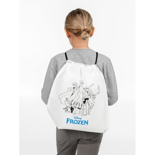 Рюкзак-раскраска с мелками Frozen, белый