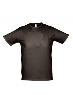 Футболка стретч мужская MILANO 190 темно-коричневая (шоколад)