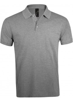 Рубашка поло мужская PRIME MEN 200 серый меланж