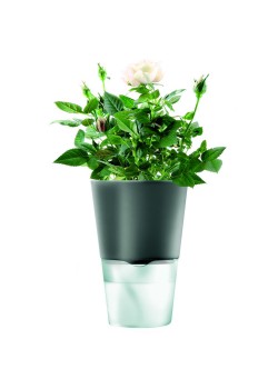 Горшок для растений Flowerpot, фарфоровый, серый