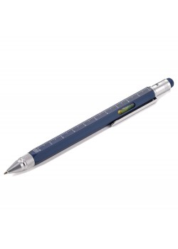 Ручка шариковая Construction, мультиинструмент, синяя