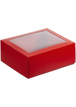 Коробка с окном InSight, красная