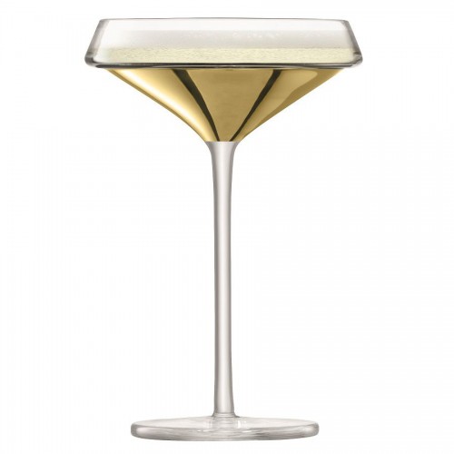 Набор бокалов-креманок для шампанского Space, золотистый