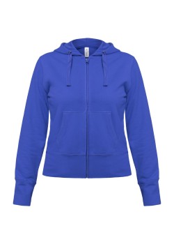 Толстовка женская Hooded Full Zip ярко-синяя