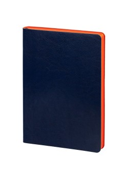 Ежедневник Slip, недатированный, синий с оранжевым