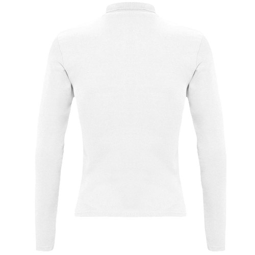 Рубашка поло женская с длинным рукавом PODIUM 210 белая