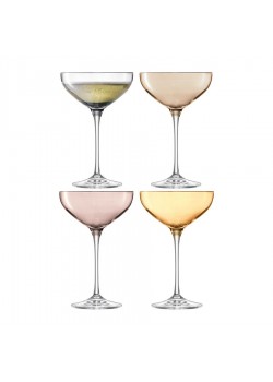 Набор бокалов для шампанского Polka Saucer, металлик