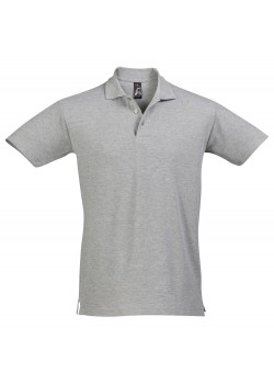 Рубашка поло мужская SPRING 210, серый меланж