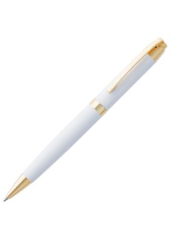 Ручка шариковая Razzo Gold, белая