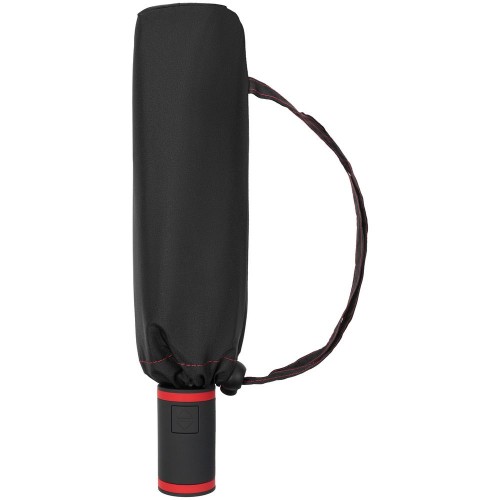 Зонт складной AOC Mini с цветными спицами ver.2, красный