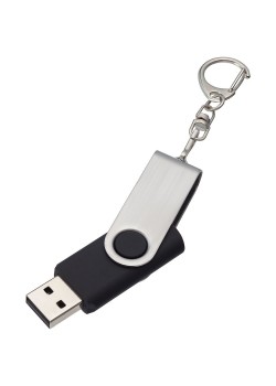 Флешка Twist, черная, 16 Гб