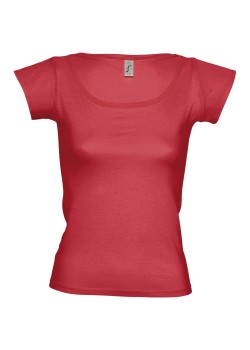 Футболка женская MELROSE 150 с глубоким вырезом, красная