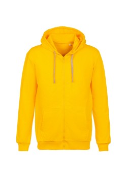 Толстовка на молнии с капюшоном Unit Siverga, желтая