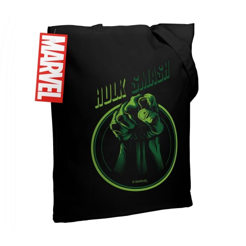 Холщовая сумка Hulk Smash, черная