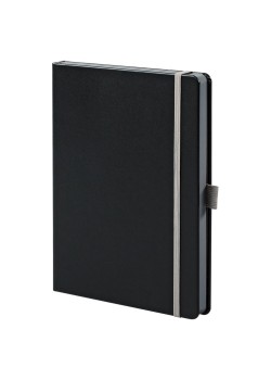 Ежедневник Tone, недатированный, черный с серым