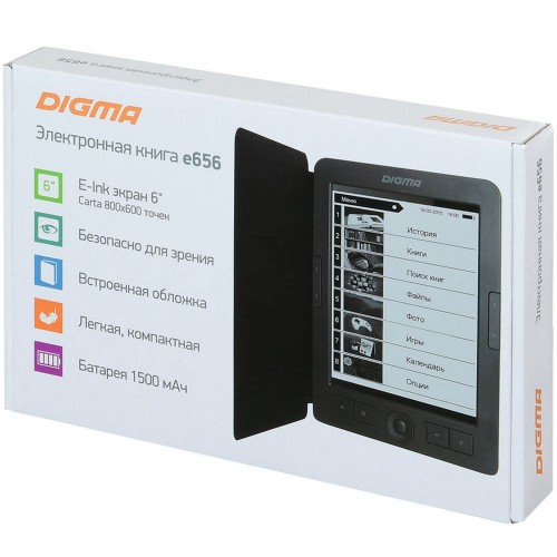 Электронная книга Digma E656, темно-серая