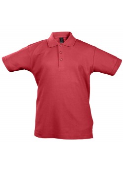 Рубашка поло детская Summer II Kids 170, красная