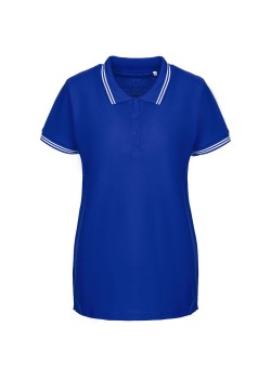 Рубашка поло женская Virma Stripes Lady, ярко-синяя