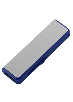 Флешка Ferrum, серебристая с синим, 8 Гб