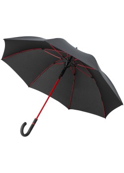 Зонт-трость с цветными спицами Color Style ver.2, красный с черной ручкой
