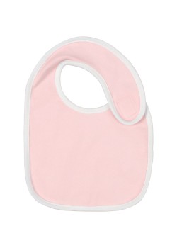 Нагрудник детский Baby Prime, розовый с молочно-белым