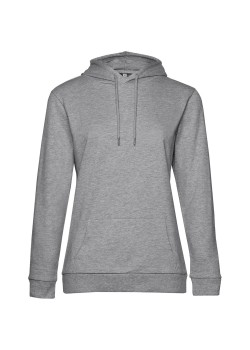 Толстовка с капюшоном женская Hoodie, серый меланж