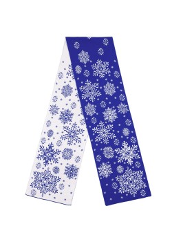 Шарф Snow Fairy, синий (василек)