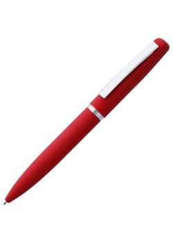 Ручка шариковая Bolt Soft Touch, красная