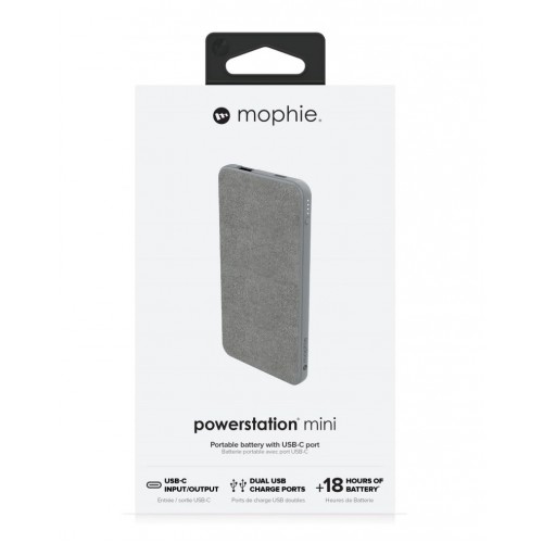 Внешний аккумулятор Mophie Powerstation Mini 5000 мАч, серый