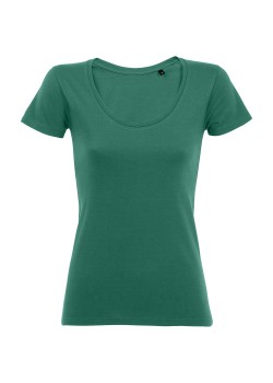 Футболка женская METROPOLITAN, изумрудно-зеленая