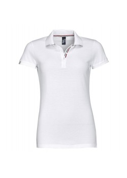 Рубашка поло PATRIOT WOMEN, белая с красным