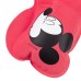 Надувная подушка под шею в чехле Mr. and Mrs. Mouse, красная