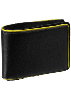 Кошелек Partinico, черный с желтым