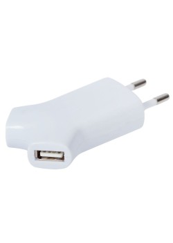 Сетевое зарядное устройство Uniscend Double USB, белое