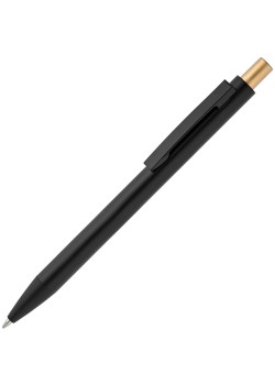 Ручка шариковая Chromatic PP, черная с золотистым