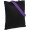 Холщовая сумка BrighTone, черная с фиолетовыми ручками