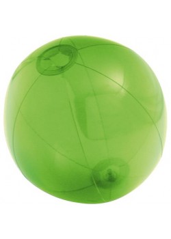 Надувной пляжный мяч Sun and Fun, полупрозрачный зеленый