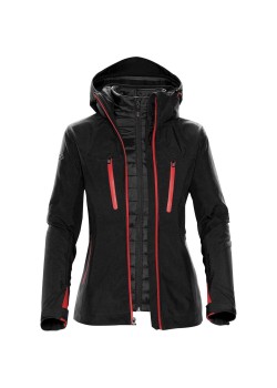 Куртка-трансформер женская Matrix, черная с красным