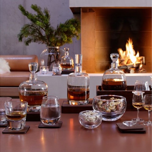 Набор стаканов Islay Whisky с деревянными подставками
