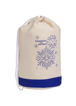 Холщовый рюкзак «Снежинка над костром»